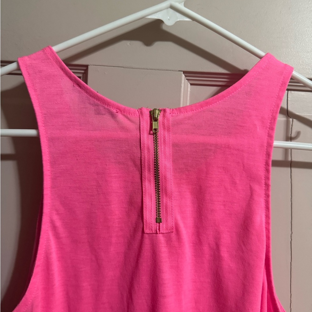 Womens H&M Tank Size Small Zipper In Back Hot Pink - Picture 5 of 6